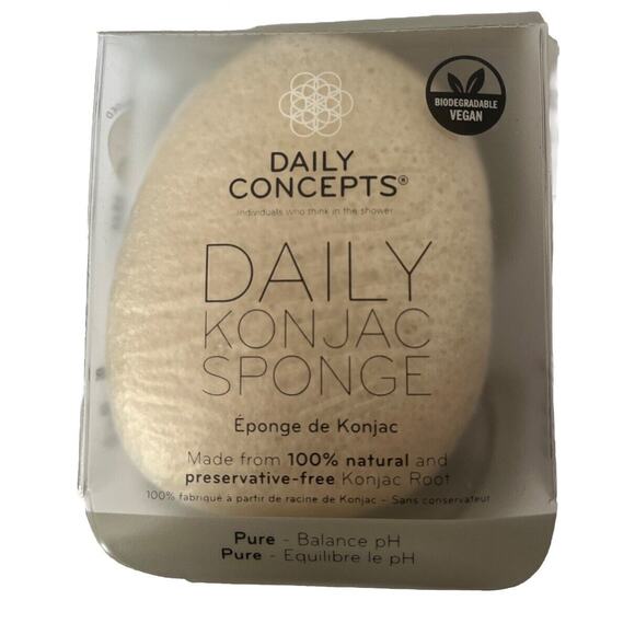 Daily Concepts Your Konjac Sponge Pure Brand New Sealed - Picture 1 of 2